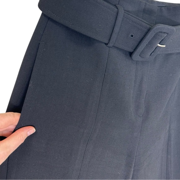 Theory - Women’s Belted Cigarette ‘Camogie’ Pant, Slim-Fit, Career, Black Size 4 - Picture 9 of 14